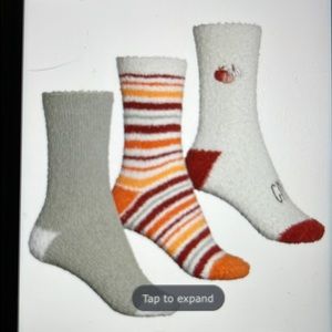Rae Dunn Give Thanks Cozy Socks crew NEW BNIP 🦃